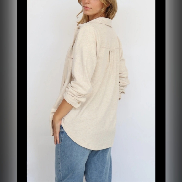 Thread & Supply Ribbed Button Down Cardigan L - Picture 3 of 9